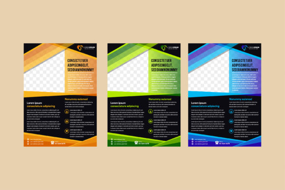 Black Background Vertical Flyer Medical Graphics