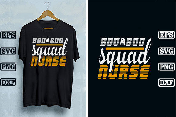 Boo Boo Squad Nurse Graphics for T-Shirt Designs