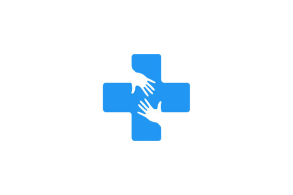 Cross Hand Medical Health Care Logo: Graphics and Logos for Real Publishing