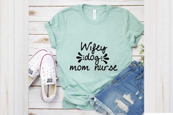 Funny Dog Svg Design, Wifey Dog Mom Graphics
