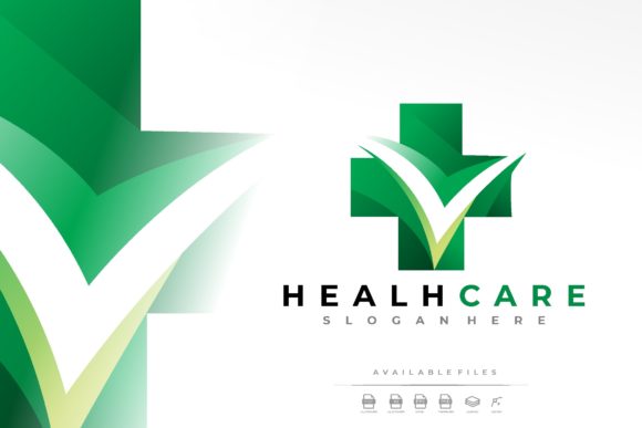 Gradient Medical Health Care Logo Template
