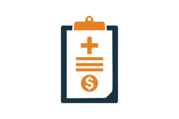 Health Insurance, Medical Bill Icon Graphics