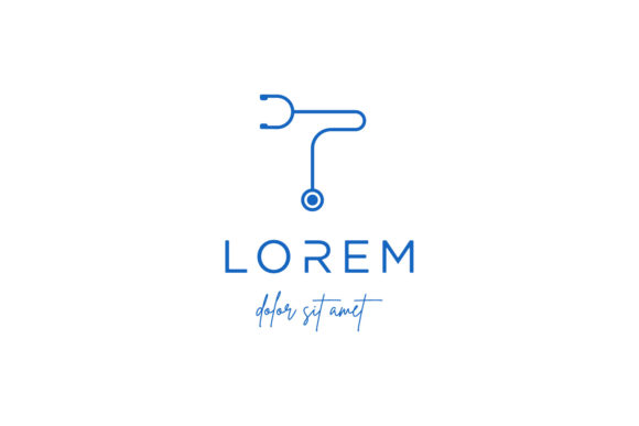 Letter T Stethoscope Medical Logo Graphics and Logos