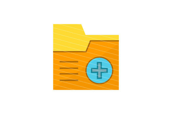 Medical Folder and File Icon Vector