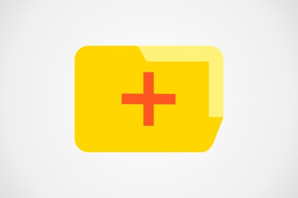 Medical Folder Flat Icon: Graphics and Icons for Real Projects