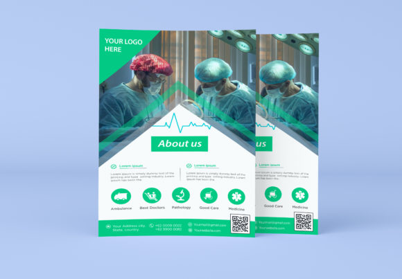Medical, Healthcare Flyer Template Graphics