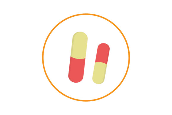 Medical Icon Capsule Medicine Design Art