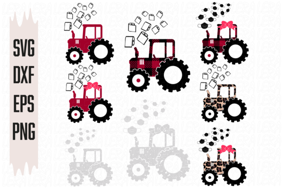 Medical Mask, Farm Tractor Graphics