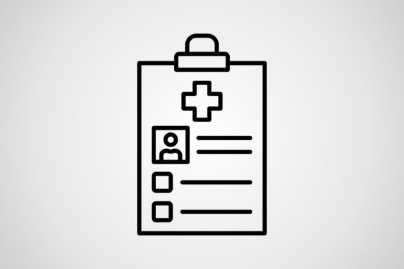 Medical Record Icon: Graphics and Icons for Editorial Design