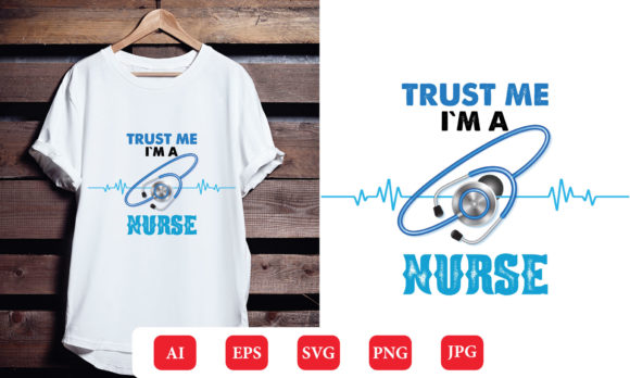 Nurse T Shirt Design 16: Graphics & Print Templates